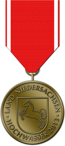 570-4 - Elbeflut Niedersachsen Medaillen-Set
