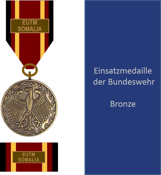 Bundeswehr-Einsatzmedaille EUTM SOMALIA - Set Bronze