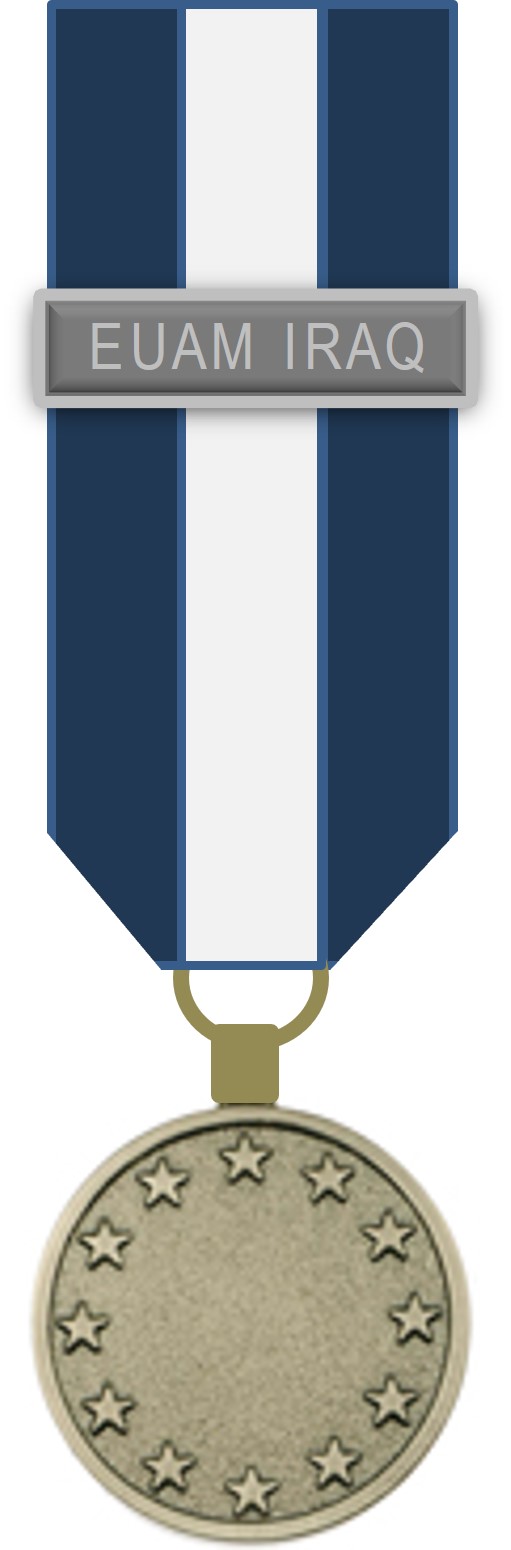 ESDP-Einsatzmedaille - EUAM IRAQ (Support / blau-weiß)