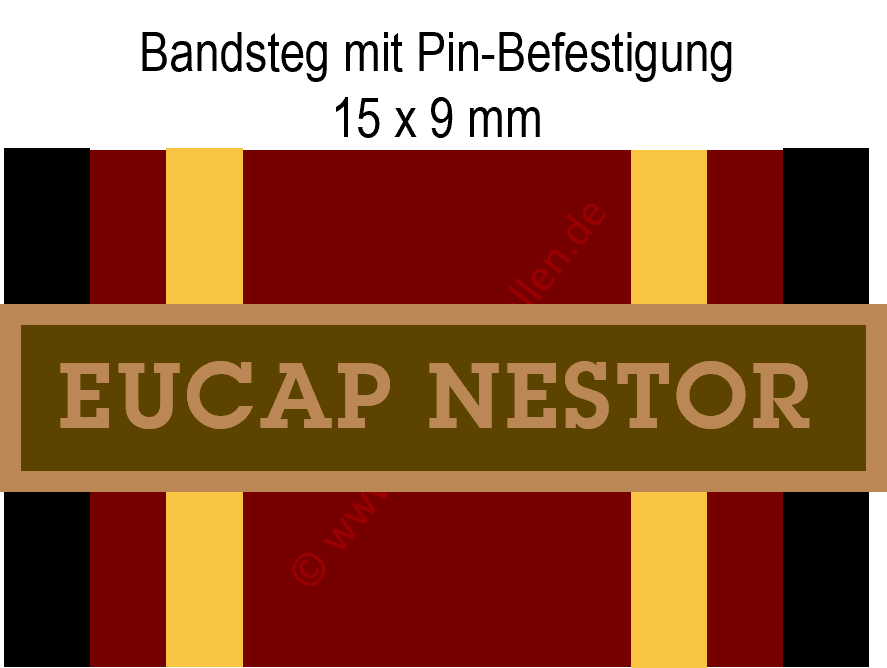 Bundeswehr-Einsatzmedaille - Bandsteg für EUCAP NESTOR (Bronze)