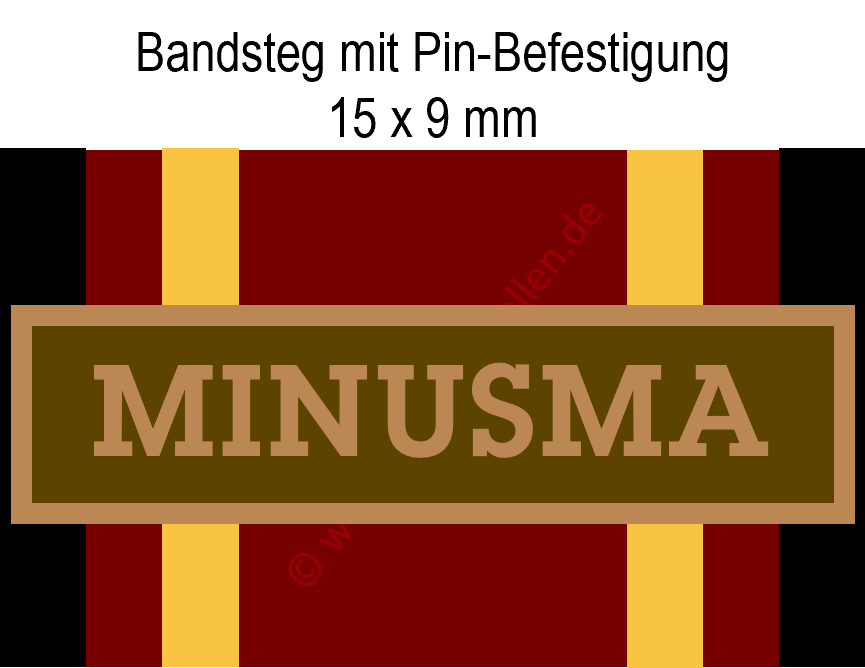 Bundeswehr-Einsatzmedaille - Bandsteg für MINUSMA (Bronze)