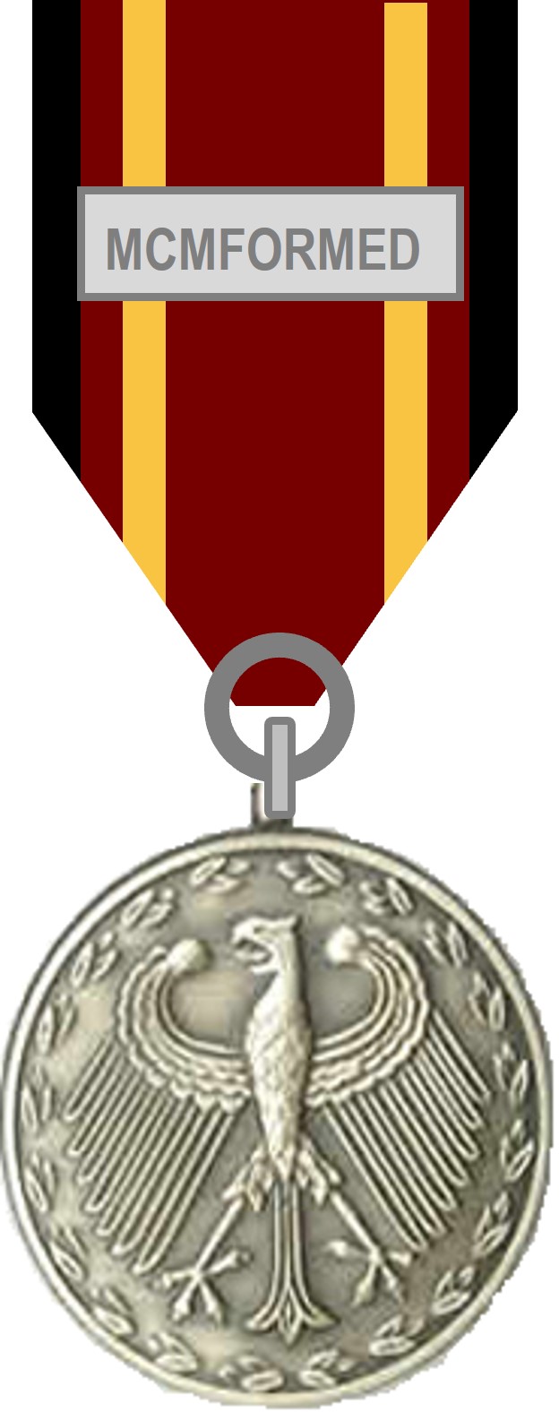 Bundeswehr-Einsatzmedaille MCMFORMED - (Alt-)Silber