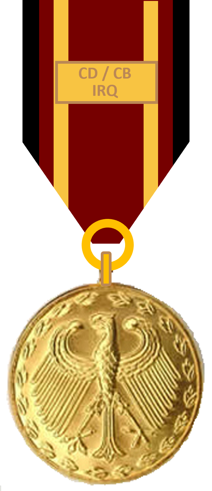 Bundeswehr-Einsatzmedaille CD/CB IRQ Gold