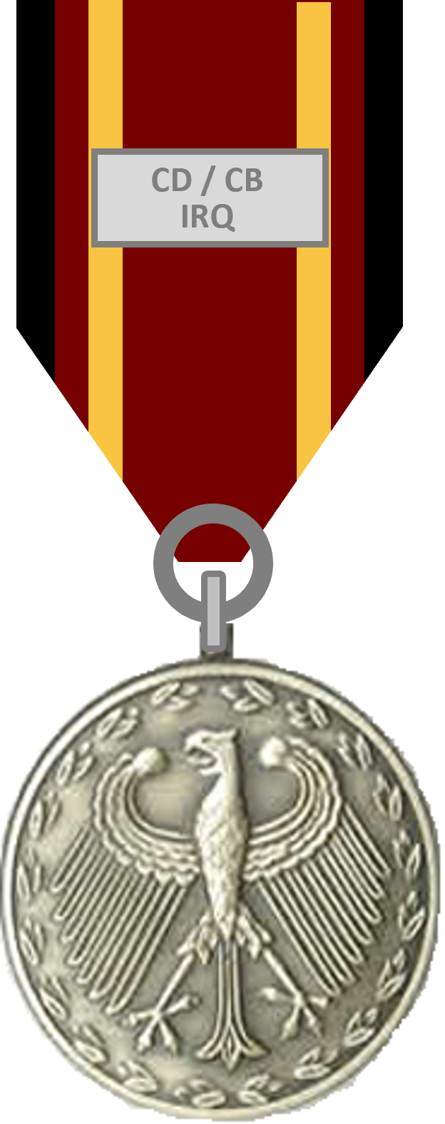 Bundeswehr-Einsatzmedaille CD/CB IRQ Silber