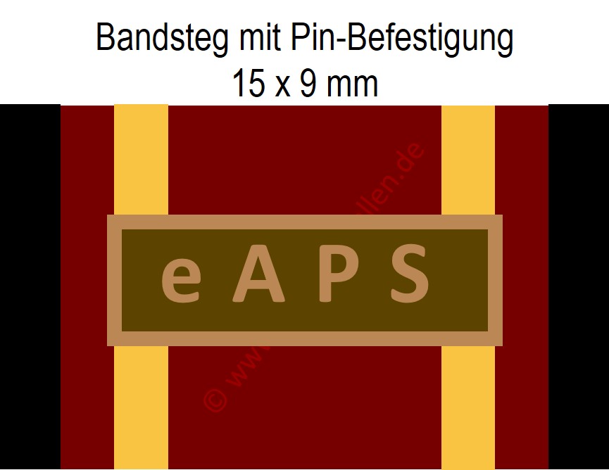 Bundeswehr-Einsatzmedaille - Bandsteg für enhanced AIR Policing SOUTH (eAPS) - Bronze