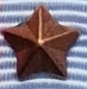 Stern, bronze (als Auflage) - Metallauflage 5 mm