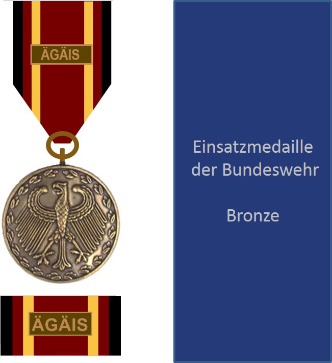 Bundeswehr-Einsatzmedaille ÄGÄIS - Set Bronze