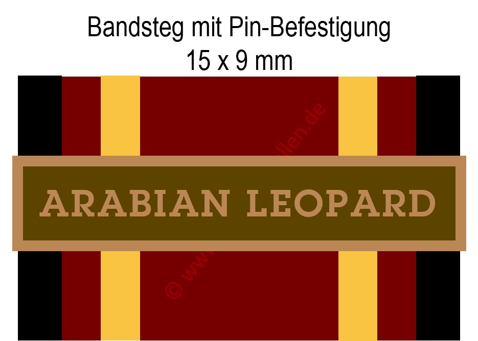 Bundeswehr-Einsatzmedaille - Bandsteg für Arabian Leopard