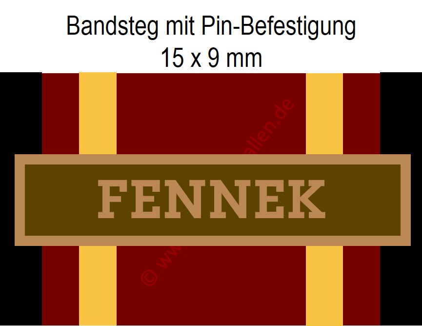 Bundeswehr-Einsatzmedaille - Bandsteg für Fennek