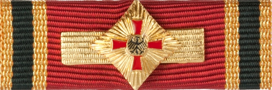 Bandschnalle zum Großen Verdienstkreuz mit Schulterband für Herren (Bandschnalle 40 x 13 mm)