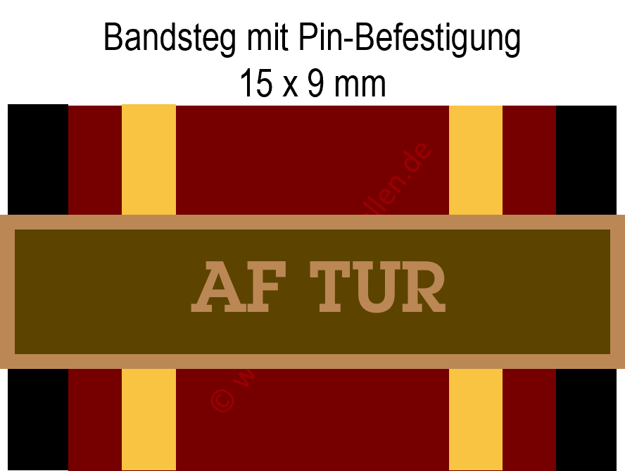 Bundeswehr-Einsatzmedaille - ACTIVE FENCE TURKEY (AF TUR) Bronze Bandsteg