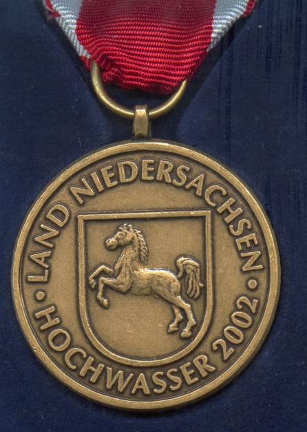 Hochwasser-Medaille Niedersachsen 2002