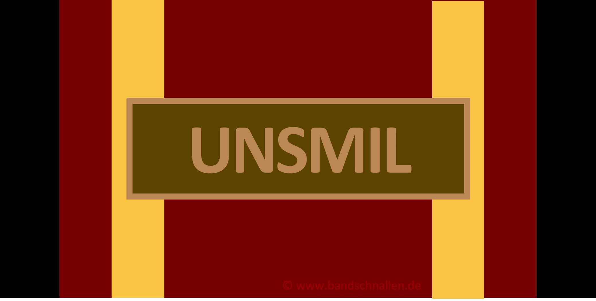 Bundeswehr-Einsatzmedaille - Bandsteg für UNSMIL - Bronze