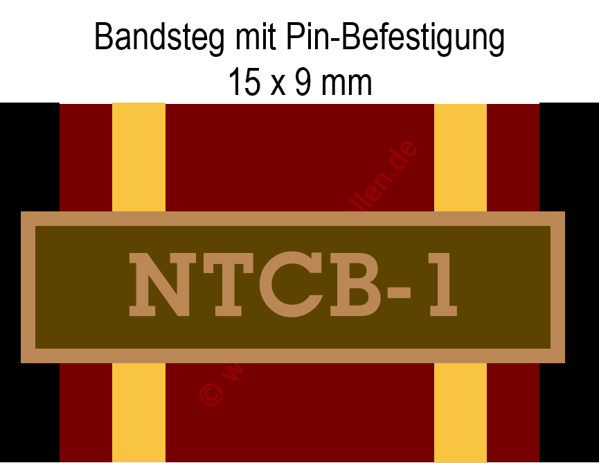 Bundeswehr-Einsatzmedaille - Bandsteg für NATO Training Capacity Building Iraq (NTCB-I) - Bronze