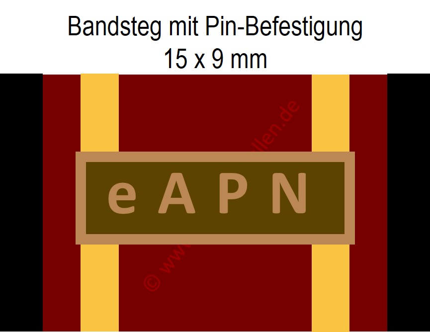 Bundeswehr-Einsatzmedaille - Bandsteg für enhanced AIR Policing NORTH (eAPN) - Bronze