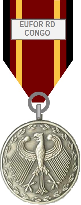 Bundeswehr-Einsatzmedaille EUFOR RD CONGO Silber