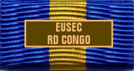 ESDP-Einsatzmedaille - EUSEC RD Congo (HQ / blau-gelb)