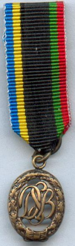105-6 - Deutscher Sportbund (DSB), Bronze, 16 mm Miniaturschnalle