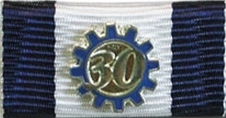 163 - Technisches Hilfswerk (THW) Dienstzeit 30 Jahre