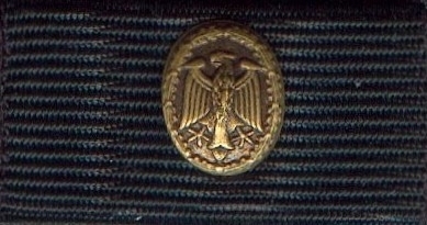 Bundeswehr Leistungsabzeichen bronze auf blau Handgestickt 1Stück d683