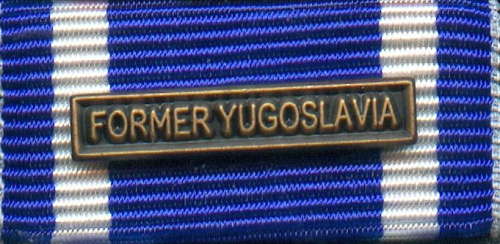 Nato Former Yugoslavia Medaille Bandschnalle Bandspange ohne Auflage