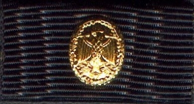 Bundeswehr Leistungsabzeichen gold auf dunkelblau 1Stück s515