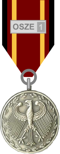 666-3 - Bundeswehr-Einsatzmedaille OSZE 1  - 35-mm-Medaille