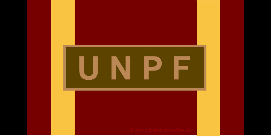 j269 Orden Bundeswehr Einsatzmedaille UNPF bronze mit Etui und Bandspange