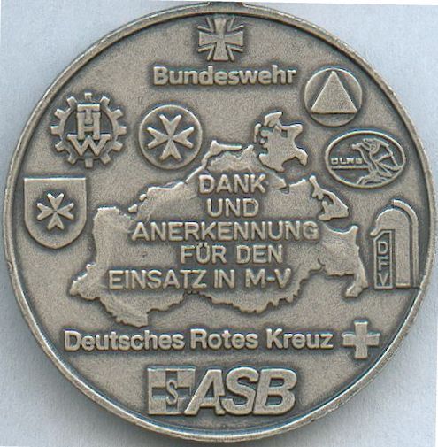 Bandspange zum G8 Medaille Gipfel in Heiligendamm 2007 in Schachtel