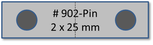 902-PIN - Träger 2-teilig Pin