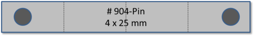 904-PIN - Träger 4-teilig Pin