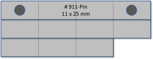 911-Pin - Träger 11-teilig Pin