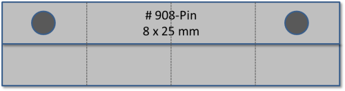 908-PIN - Träger 8-teilig Pin