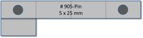 905-PIN - Träger 5-teilig Pin