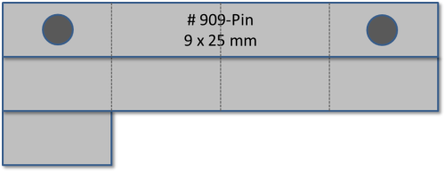 909-Pin - Träger 9-teilig PIN