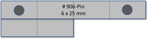 906-PIN - Träger 6-teilig Pin