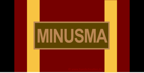 035 - Bundeswehr-Einsatzmedaille - "MINUSMA" (Bandschnalle)
