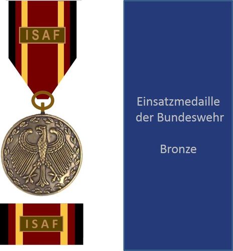 152-4-br - Bundeswehr-Einsatzmedaille ISAF, Set