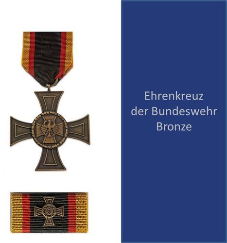 125 - Set  Bundeswehr-Ehrenkreuz Bronze