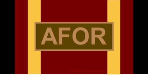 057-br - Bundeswehr-Einsatzmedaille - "AFOR" - Bronze