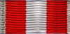 302-BS-si - Bandschnalle rot-weiß - Silber (ohne Auflage)