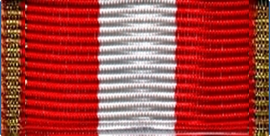 303-BS - Ribbon bar red-white - Gold