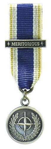 022-6 - Nato Service Medal - Meritorious MS16 mm