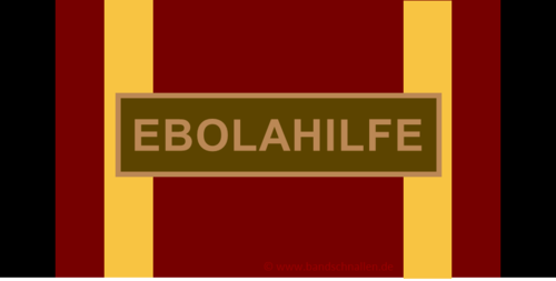 638-3 - Bundeswehr-Einsatzmedaille - EBOLAHILFE - Originalmedaille