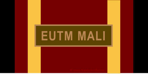 037-6 - Bundeswehr-Einsatzmedaille - EUTM Mali - 16-mm-Miniaturschnalle